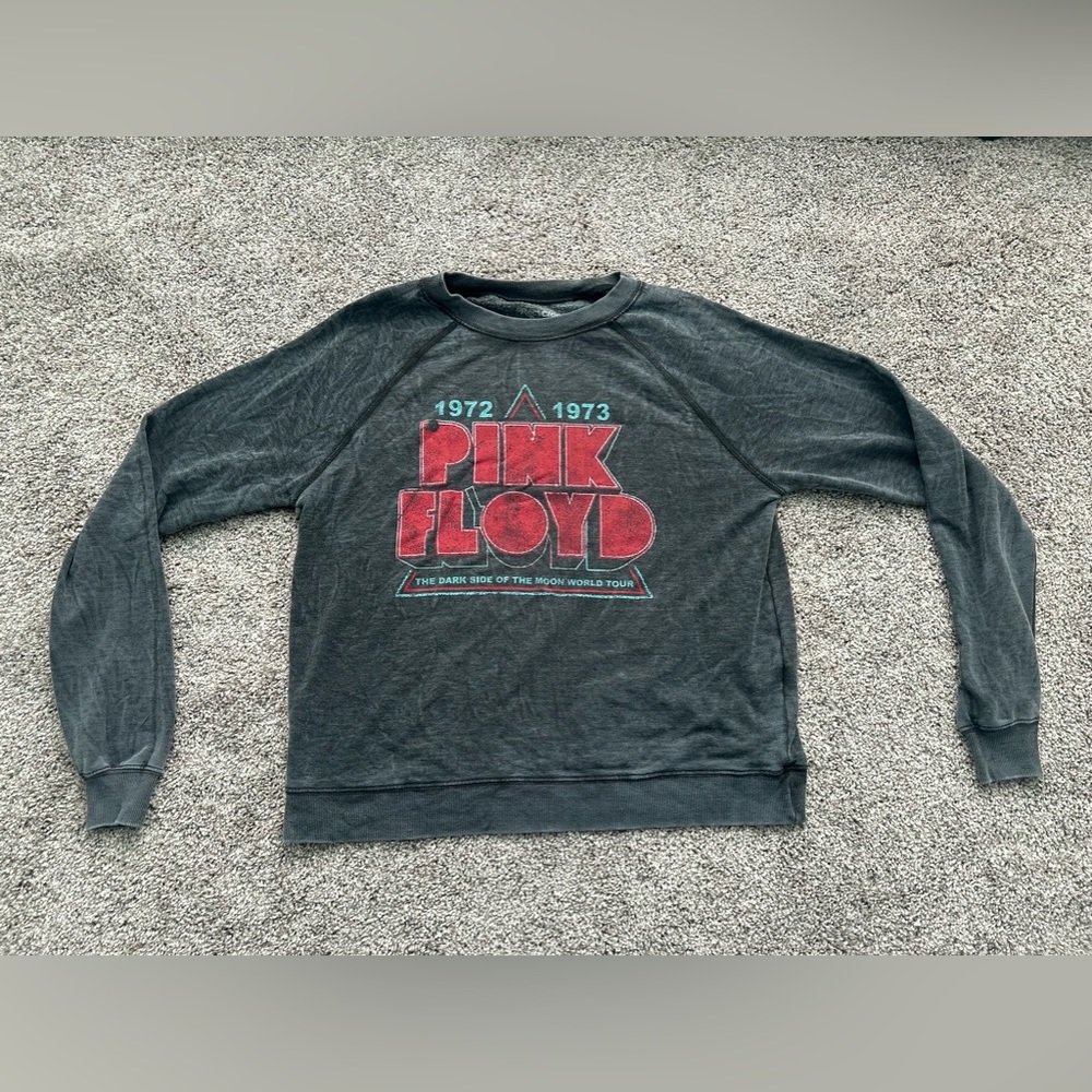 *RECYCLED KARMA (ARCHIVE) Pink Floyd World Tour Fleece Sweatshirt Black XS RK-12 - Picture 5 of 8